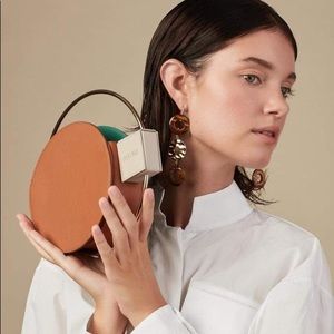 D'ESTREE Keith Circle Bag with Metal Frame NWOT